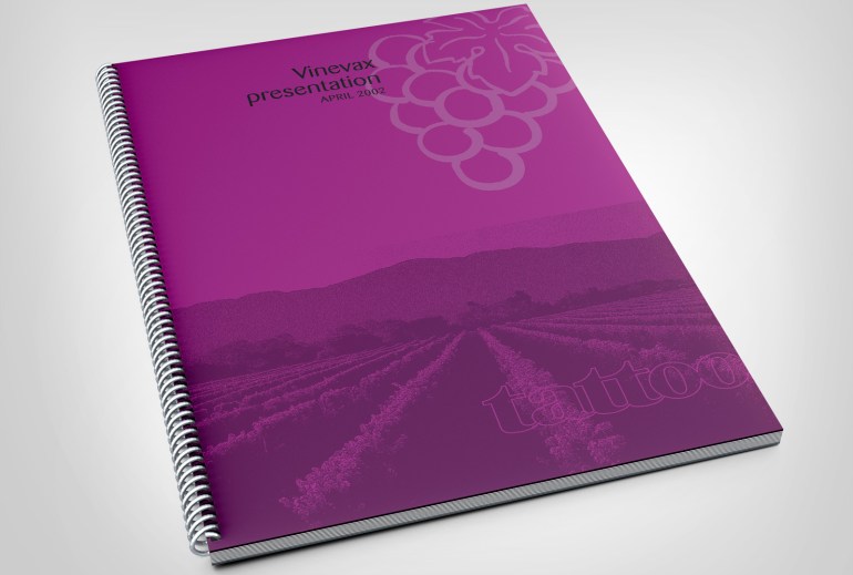 Agrimm, Vinevax logo, presentation document, MagentaDot Brands