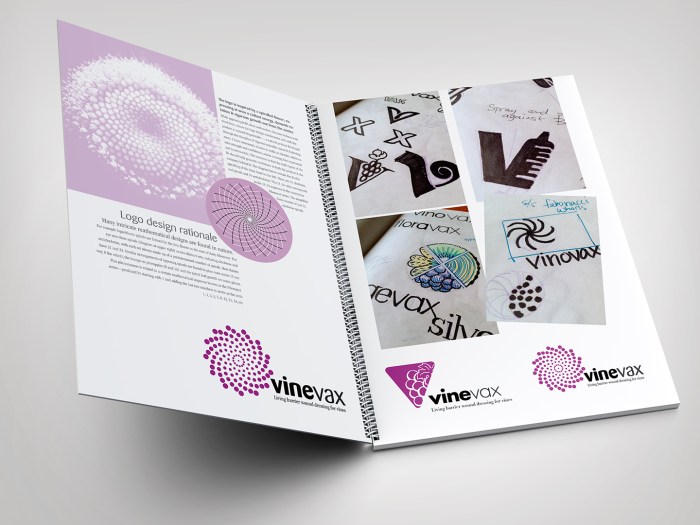 Agrimm, Vinevax logo, presentation document spread, MagentaDot Brands