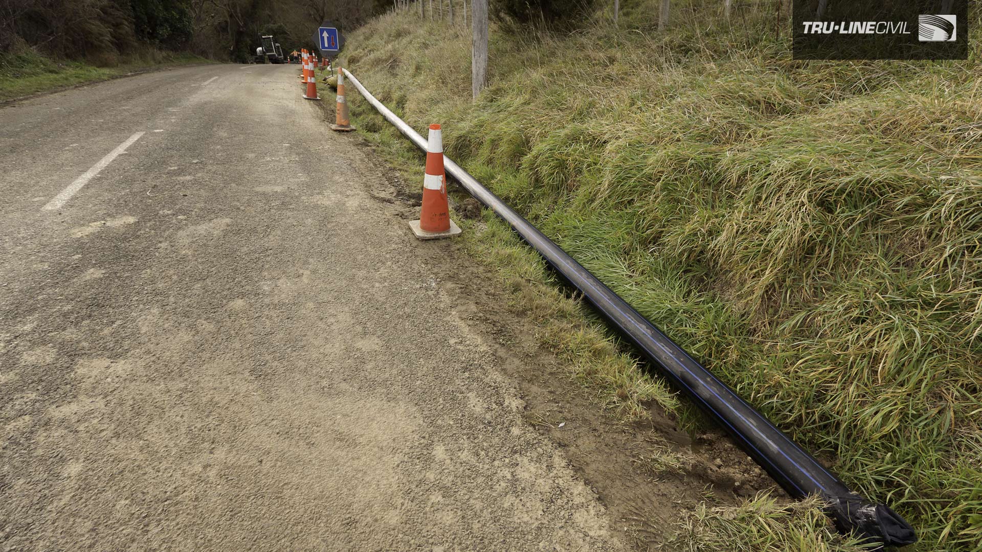 Horizontal Directional Drilling, Tru-Line Civil, Akaroa, documentary, photography, Akaroa Water Supply Stage 3, Reticulation Upgrade, Vermeer HDD,