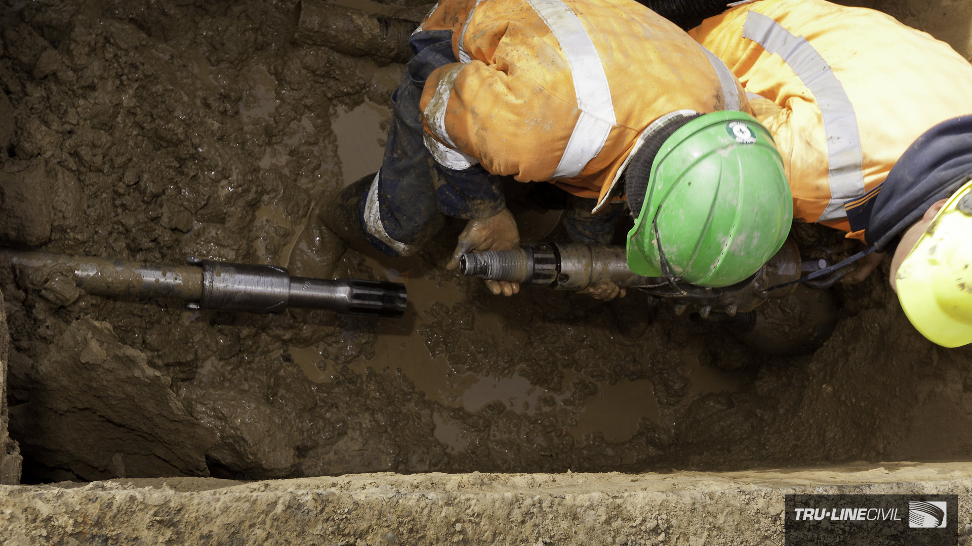 Horizontal Directional Drilling, Tru-Line Civil, Akaroa, documentary, photography, Akaroa Water Supply Stage 3, Reticulation Upgrade, Vermeer HDD,