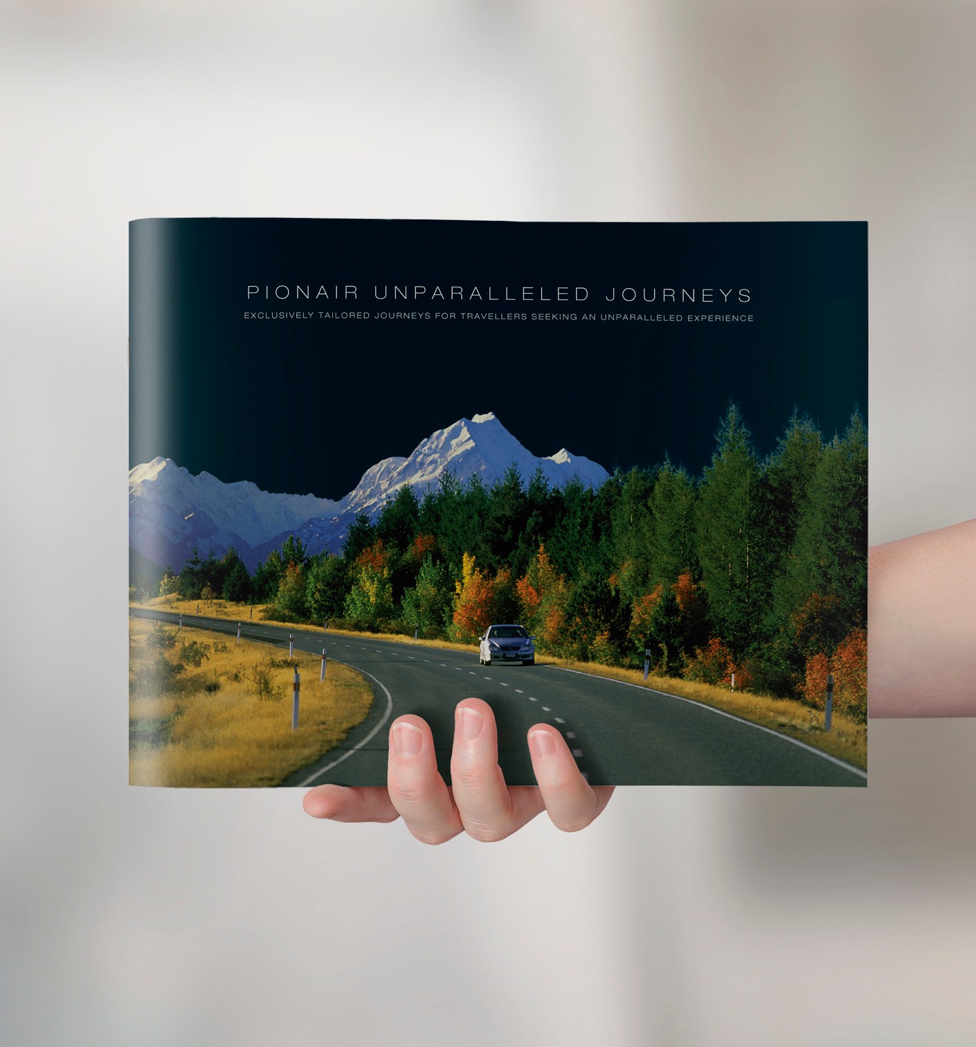 Pionair Unparalleled Journeys, affluent travel, inbound tourism booklet, brochure