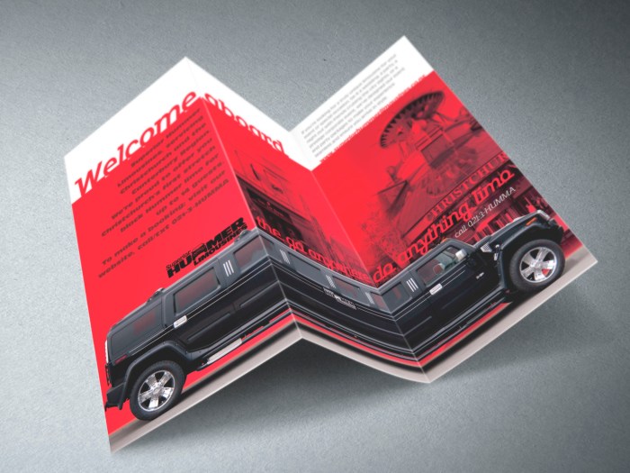 Superior Hummer Limousines, Z-fold, DLE brochure