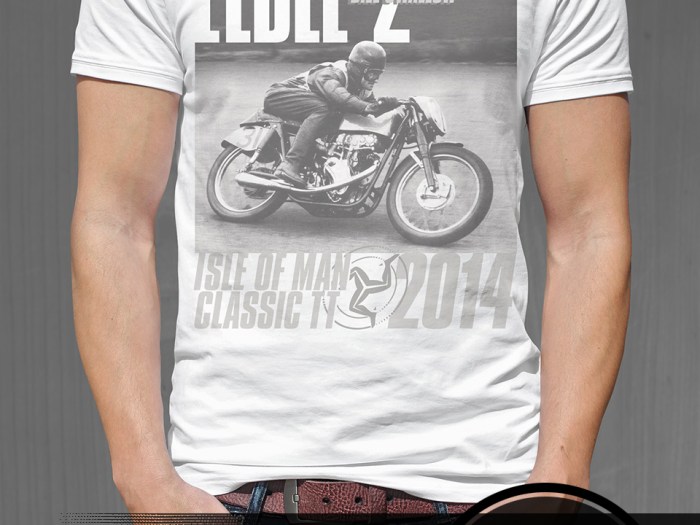 Eldee 2 Les Diener racing design white T-shirt