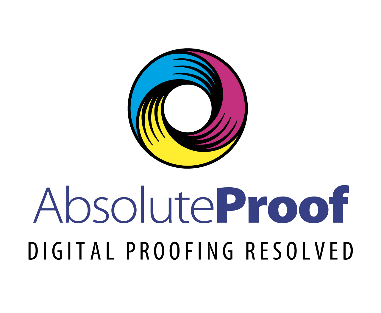 AbsoluteProof - Digital Proofing Resolved. Symbol and type Logo