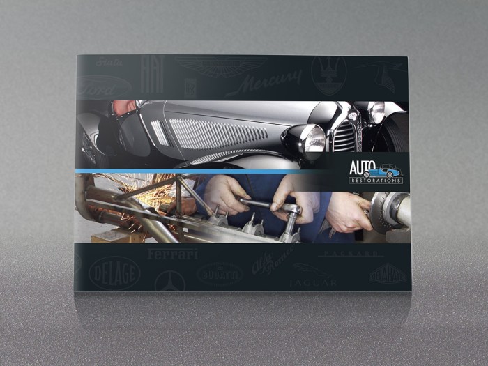 Auto Restorations A5 brochure front cover