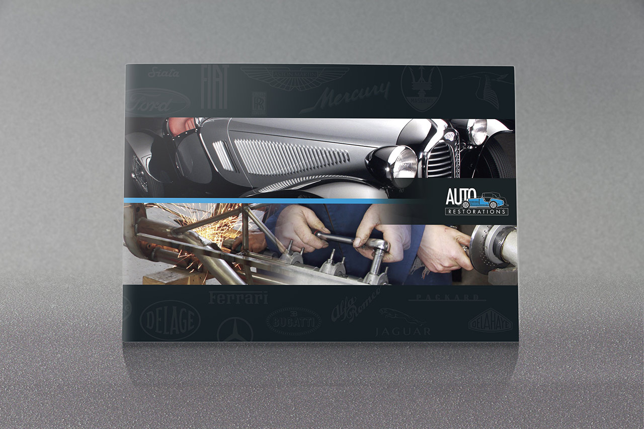 Auto Restorations A5 brochure front cover