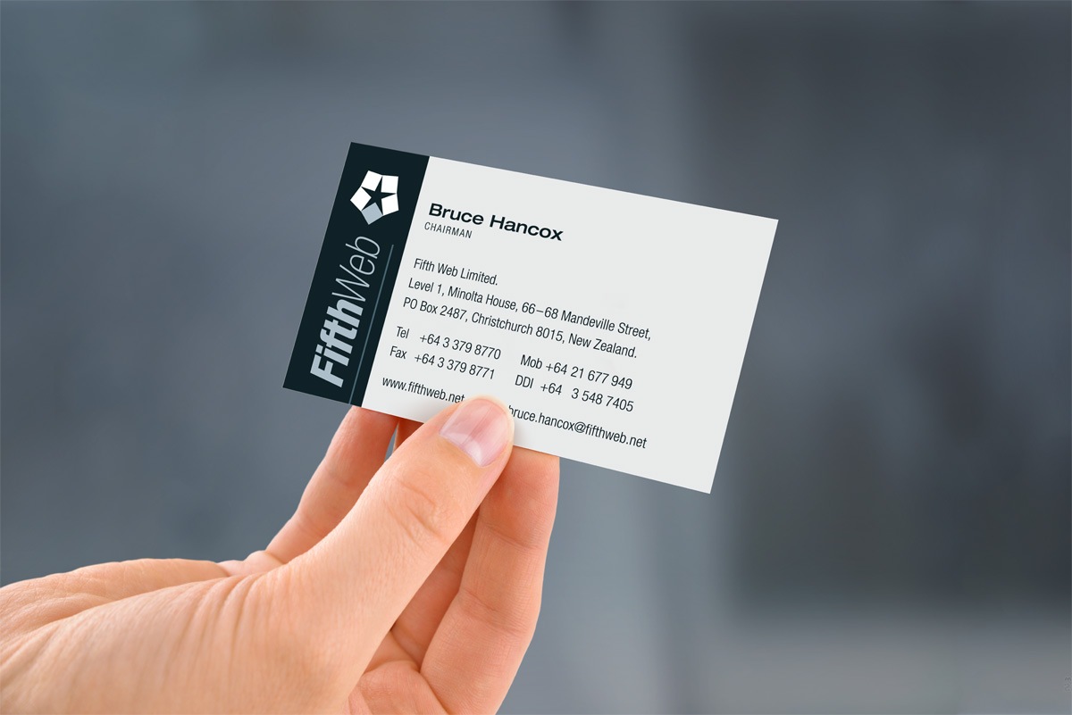 FifthWeb logo and business card
