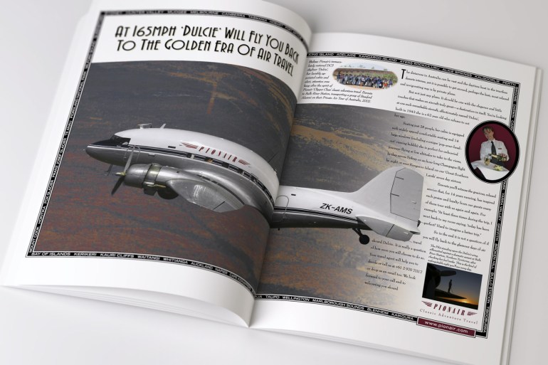 The first double-page advertisement in a three advert campaign