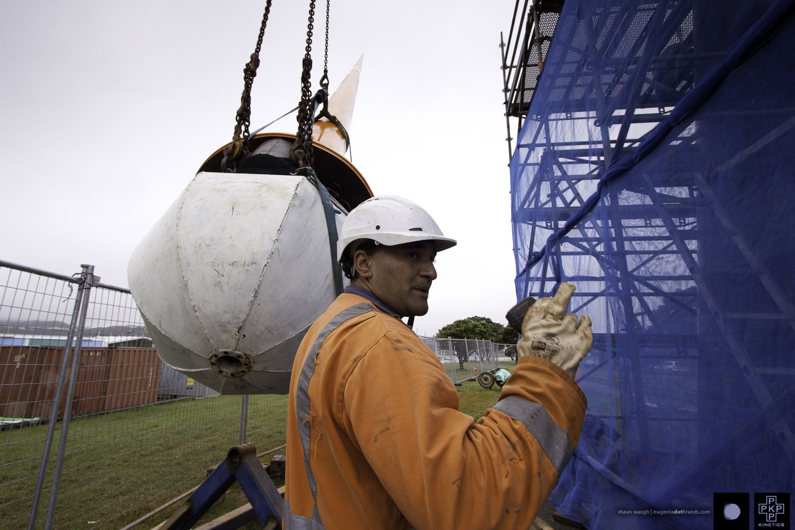 Zephyrometer wind sculpture reinstallation