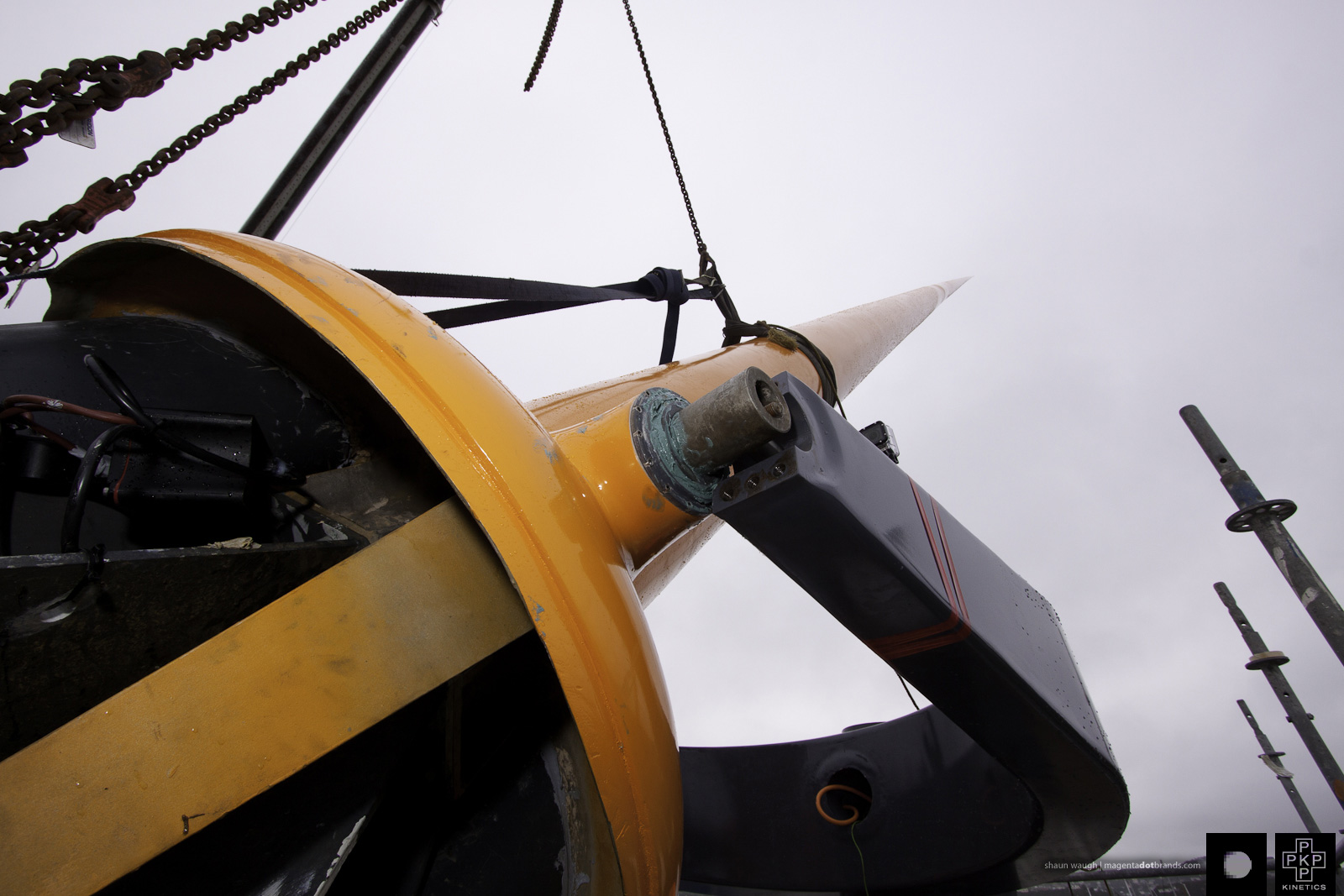 Zephyrometer wind sculpture reinstallation