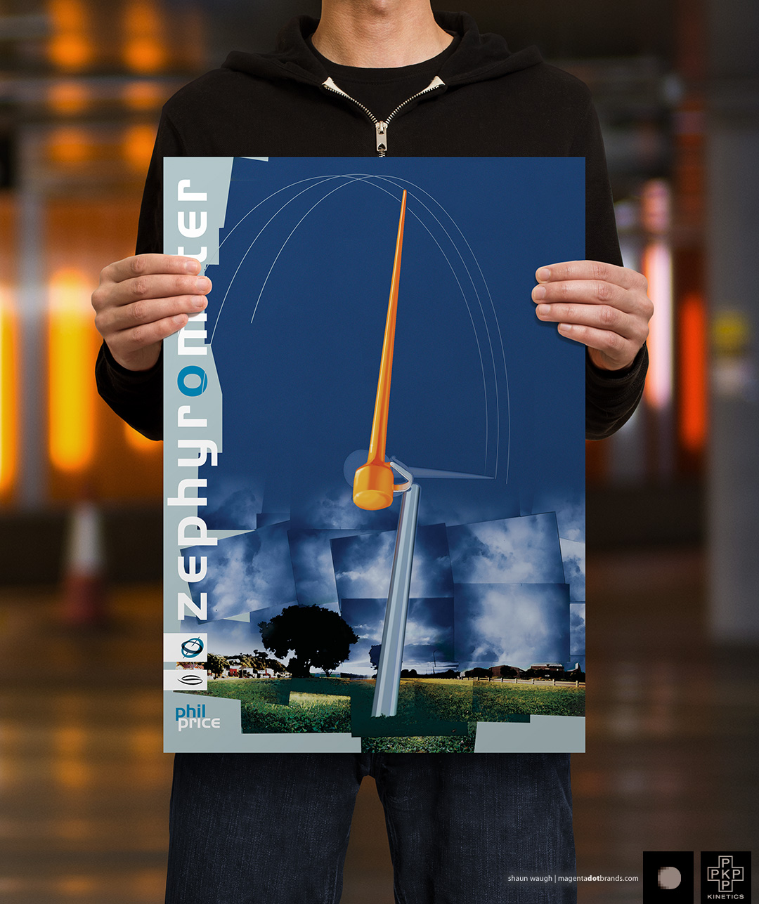 Visual prepared of Phil Price’winning entry into Meridien Energy’s competition for a public sculpture on the foreshore of Evans Bay, adjacent to the airport.