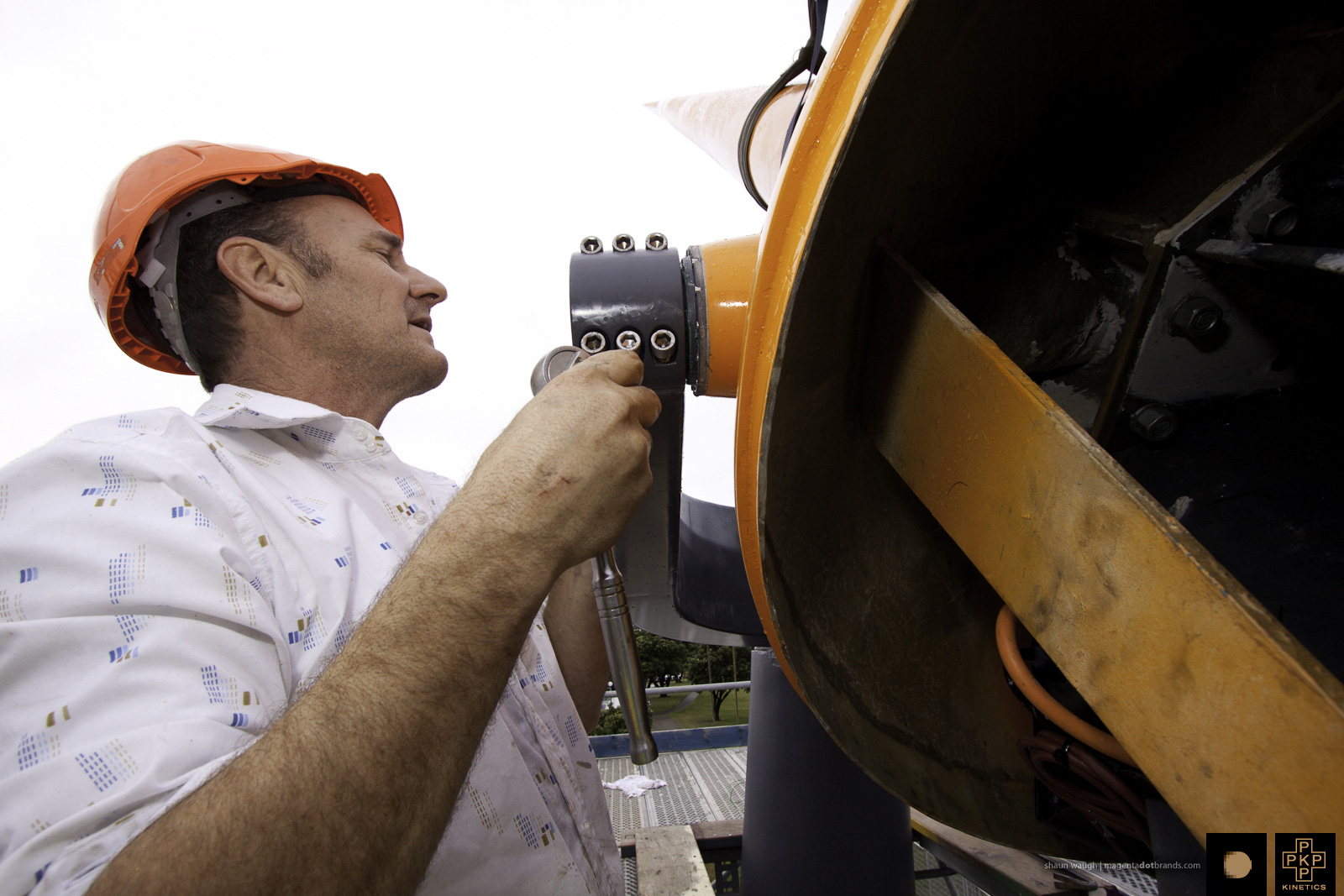 Zephyrometer wind sculpture reinstallation