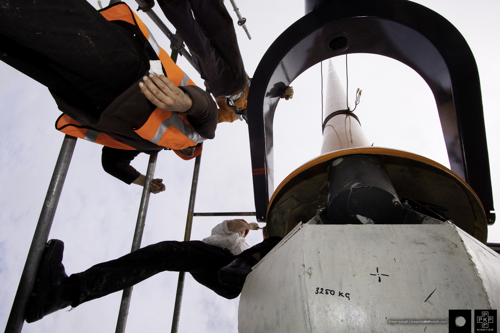 Zephyrometer wind sculpture reinstallation