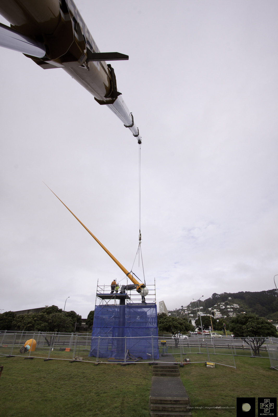 Zephyrometer wind sculpture reinstallation
