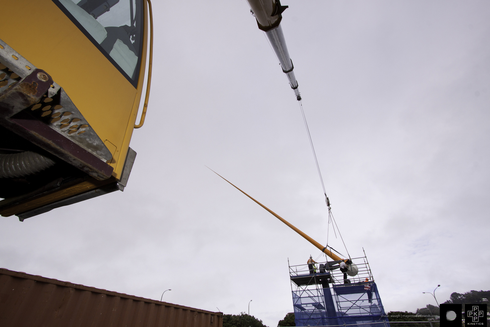 Zephyrometer wind sculpture reinstallation