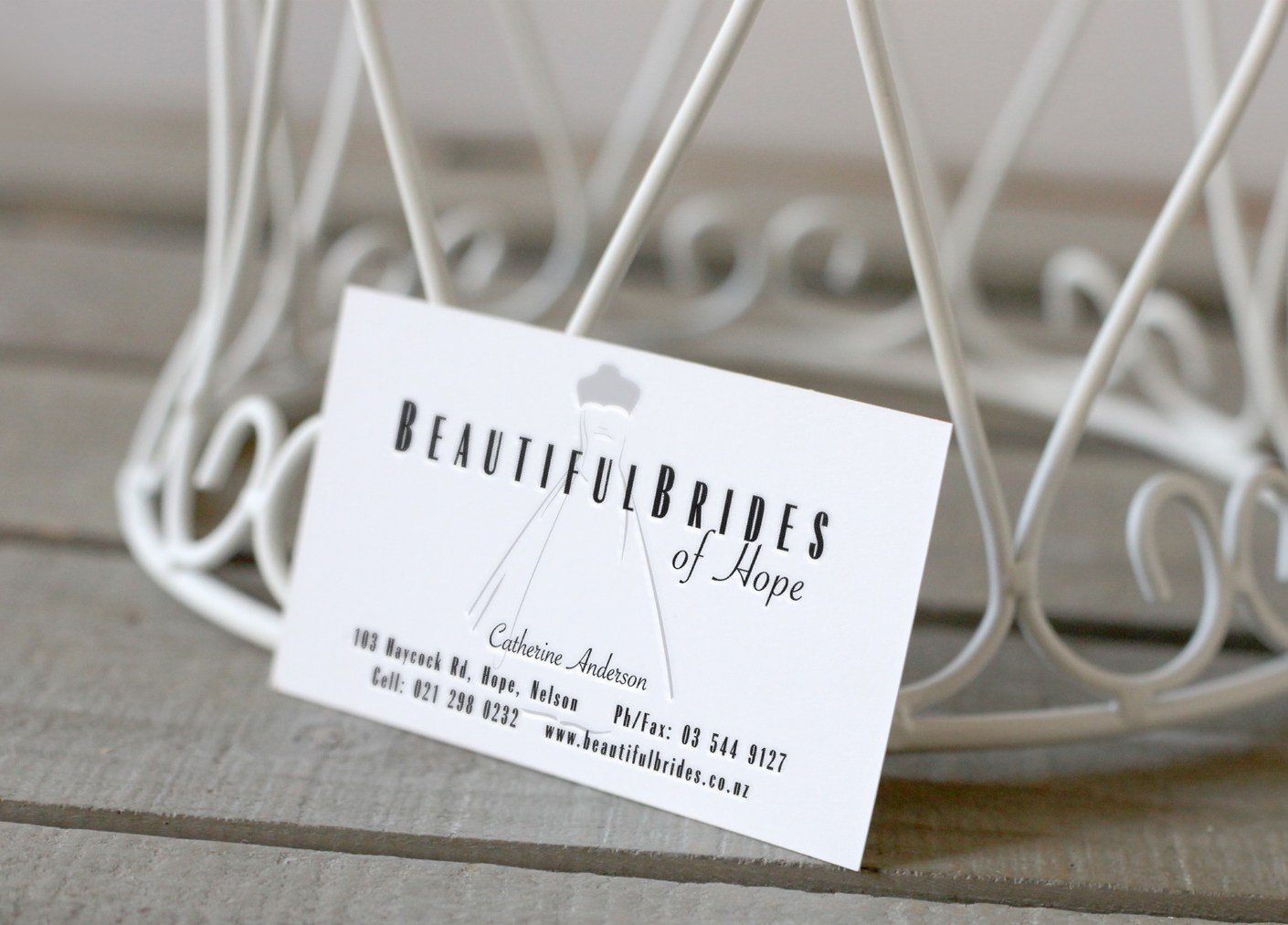 Name and logo for a niche Bridal Couture firm who lives in Hope