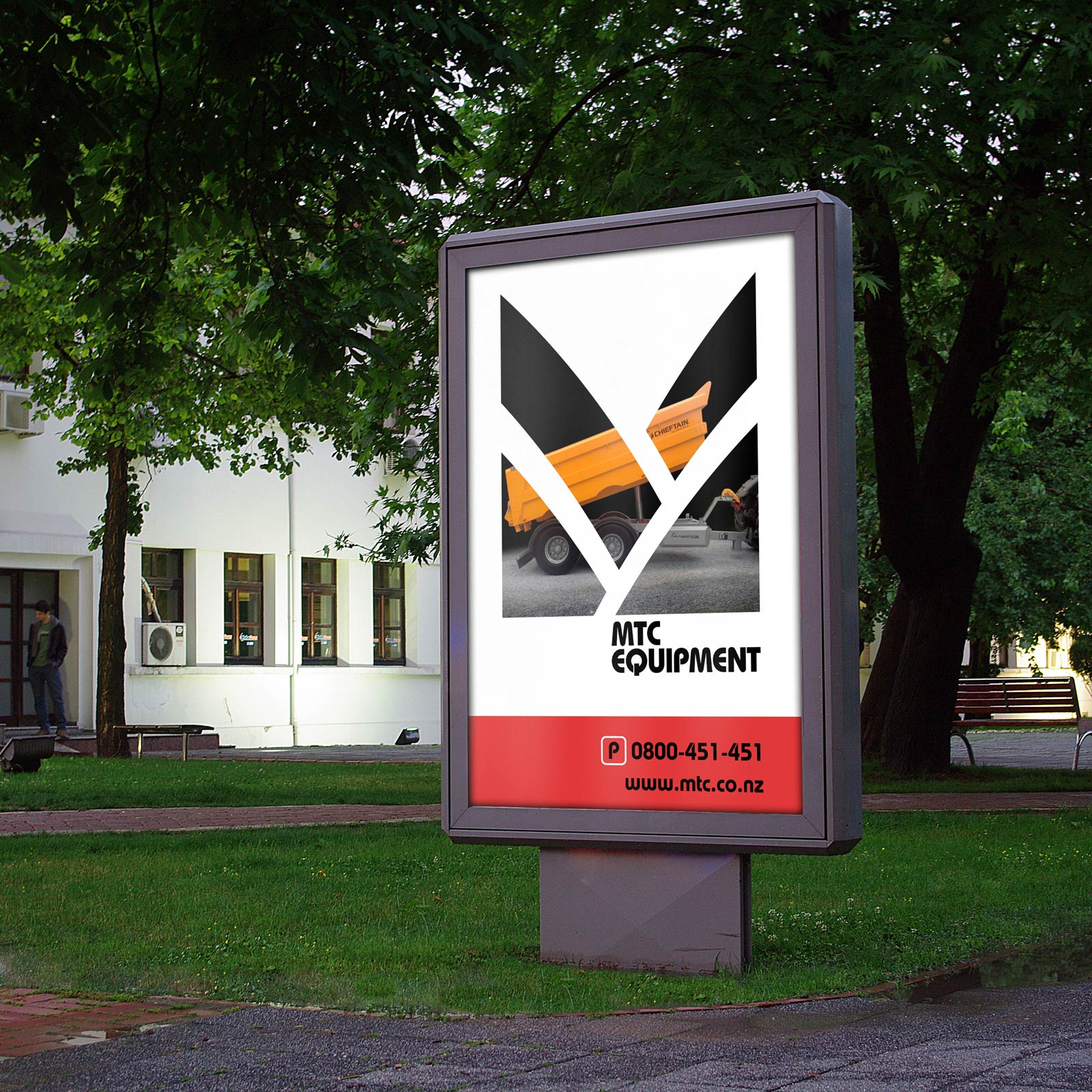 MTC exterior sign - agricultural trailer variation 3.