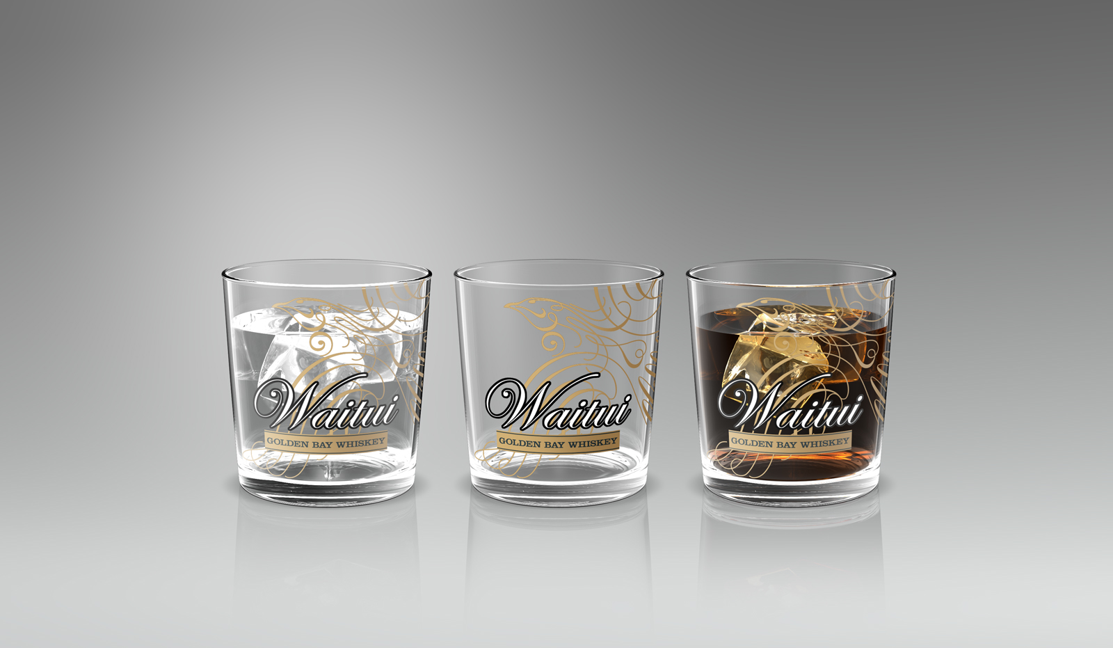 Promotional merchandise. Waitui Whiskey glasses are swag for use as a giveaway at the promotional launch or in ongoing marketing and communications programmes. They promote Waitui Golden Bay Whiskey and will be used in future marketing campaigns.