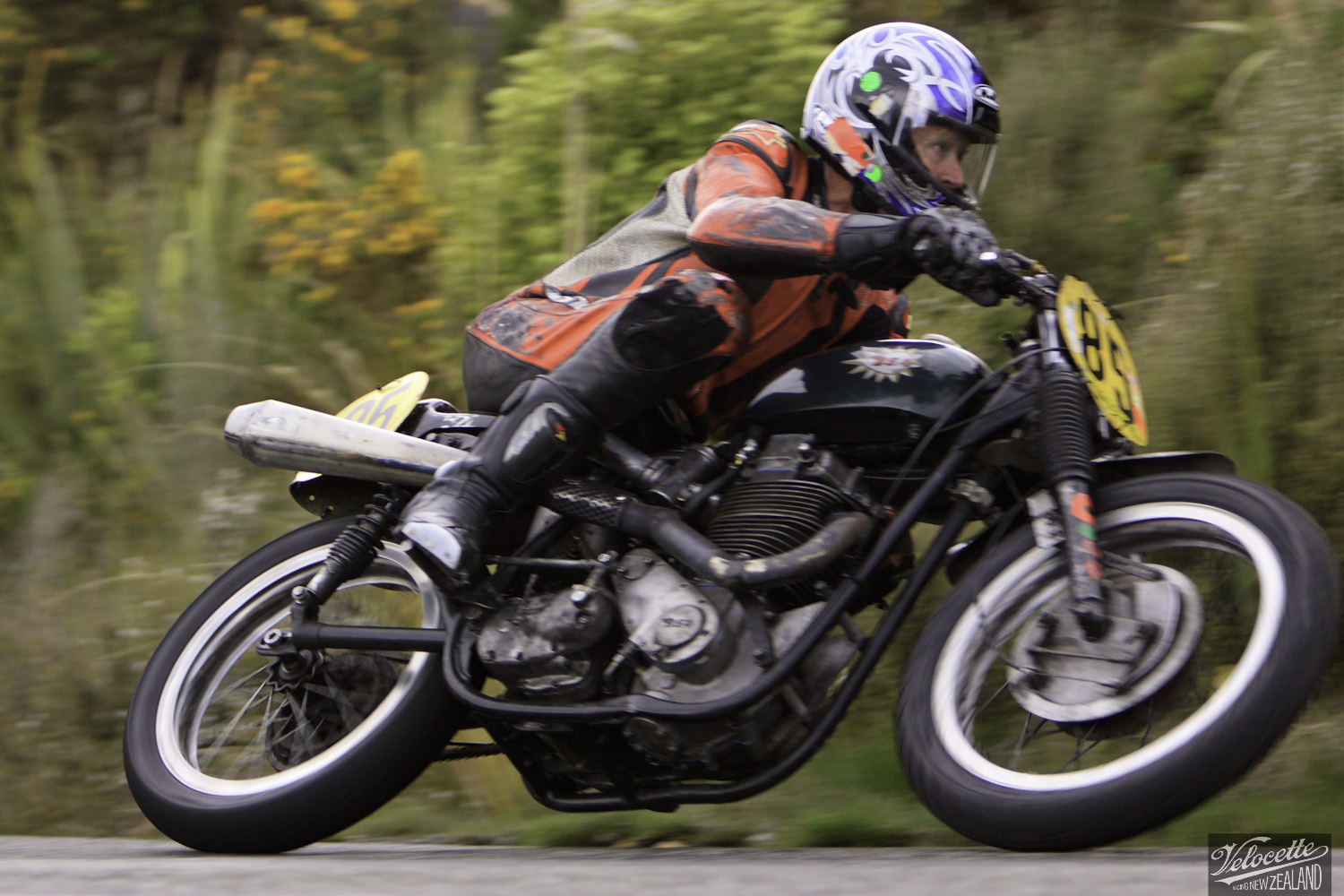 Bluff Hill, Bluff HIll Climb, BSA Goldstar 500, Burt Munro Challenge, Classic Pre ‘63, Flagstaff Road, Graham Peters, Motupohue, New Zealand, NZ Hill Climb Champs, Rider 85
