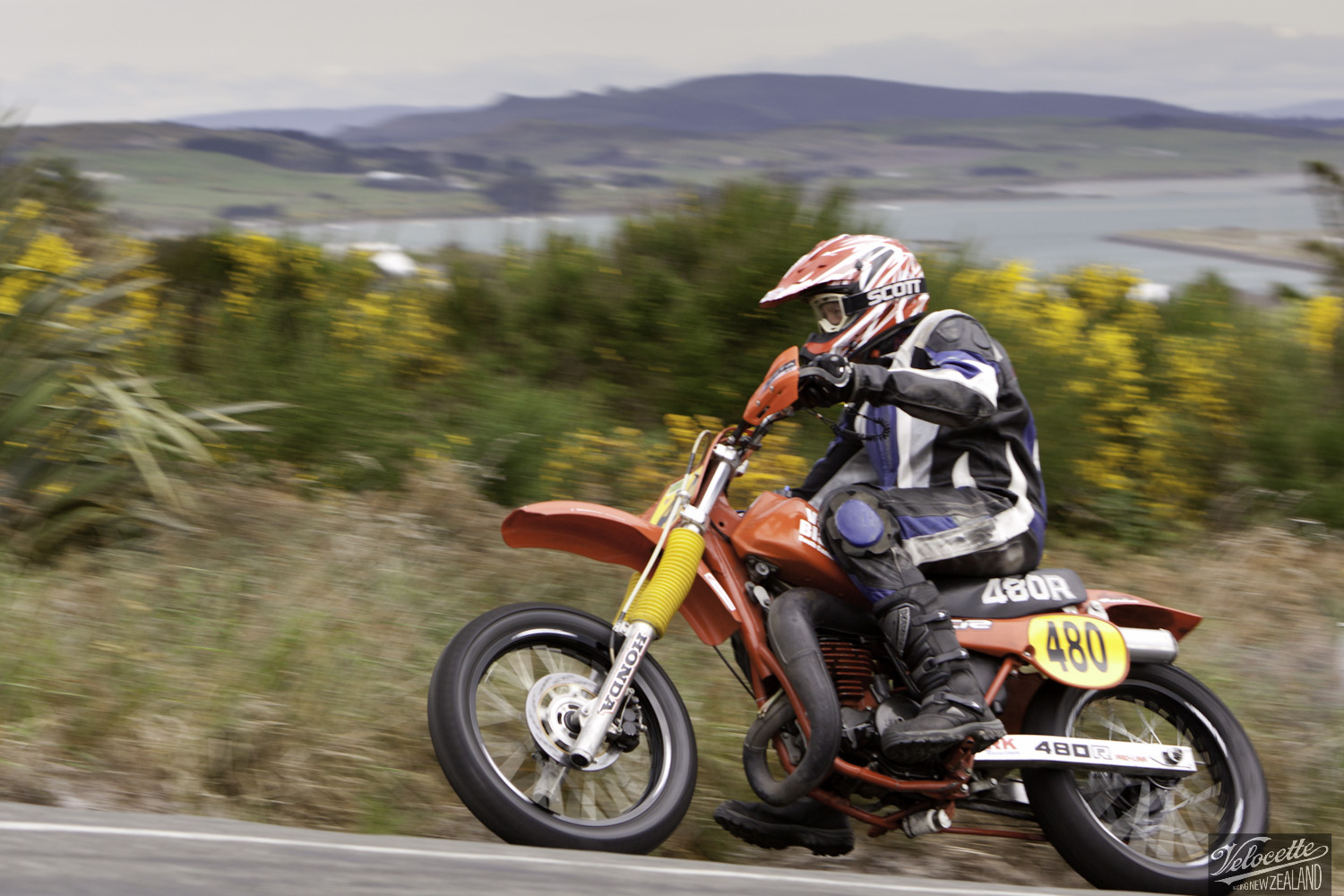 Bluff Hill, Bluff HIll Climb, Gordon Beeby, Honda CR 480, Motupohue, New Zealand, NZ Hill Climb Champs, Rider 480