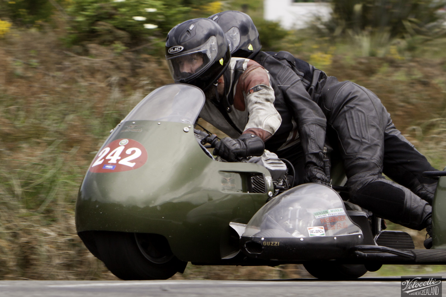 Bluff Hill, Bluff HIll Climb, Burt Munro Challenge, Classic Sidecars, John Blaymires, Moto Guzzi Le Mans Sidecar 950, Motupohue, New Zealand, NZ Hill Climb Champs, Rider 242