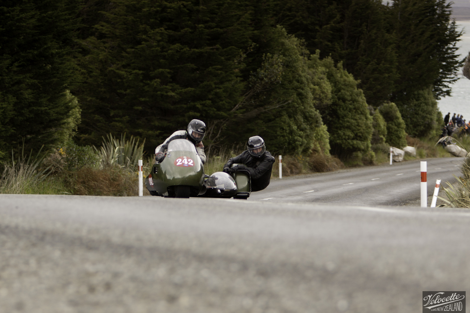 Bluff Hill, Bluff HIll Climb, Classic Sidecars, John Blaymires, Moto Guzzi Le Mans Sidecar 950, Motupohue, New Zealand, NZ Hill Climb Champs, Rider 242