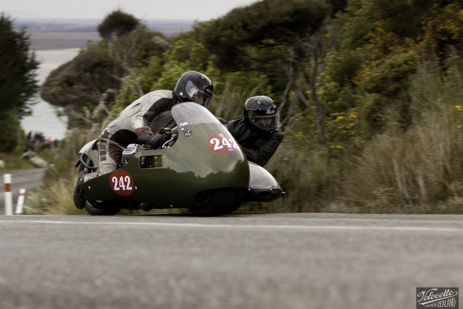Bluff Hill, Bluff HIll Climb, Classic Sidecars, John Blaymires, Moto Guzzi Le Mans Sidecar 950, Motupohue, New Zealand, NZ Hill Climb Champs, Rider 242