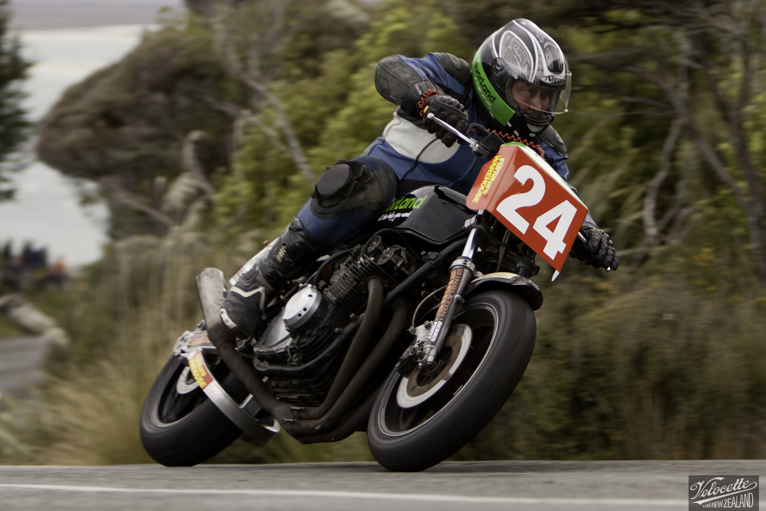 Bluff Hill, Bluff HIll Climb, Chris McMeeken, Motupohue, New Zealand, NZ Hill Climb Champs, Rider 24, Suzuki GS 1000