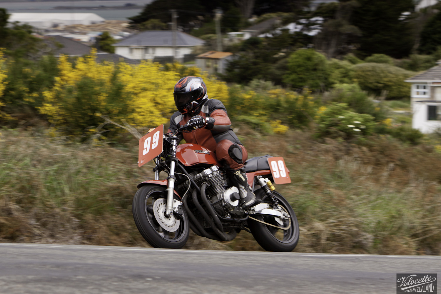 Bluff Hill, Bluff HIll Climb, Brian Stephens, Burt Munro Challenge, Classic Pre ‘82, Motupohue, New Zealand, NZ Hill Climb Champs, Rider 99, Suzuki GSX 1100