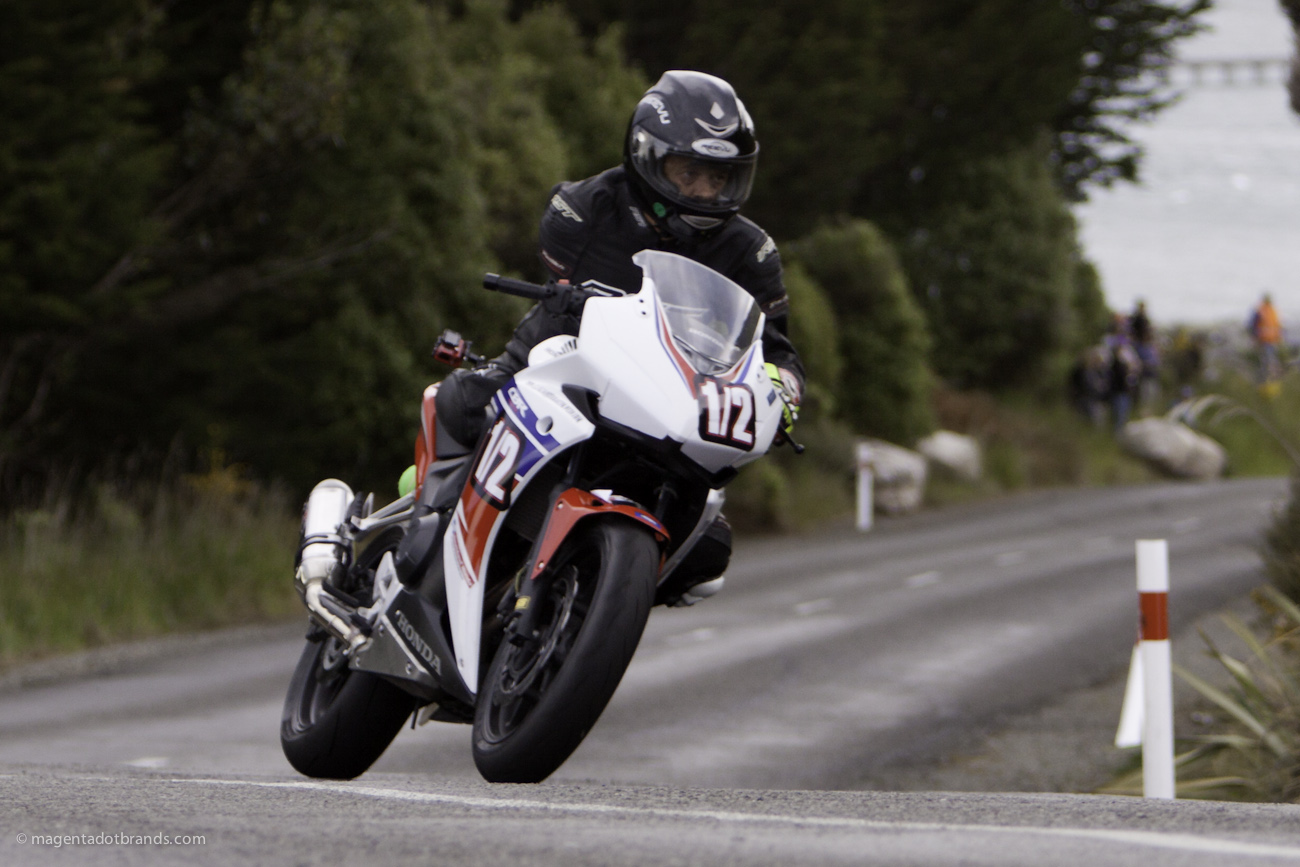 Alan Kempster, Bluff HIll Climb, Honda CBR 500, Motupohue, New Zealand, NZ Hill Climb Champs, Rider 1/2, Up to 600cc