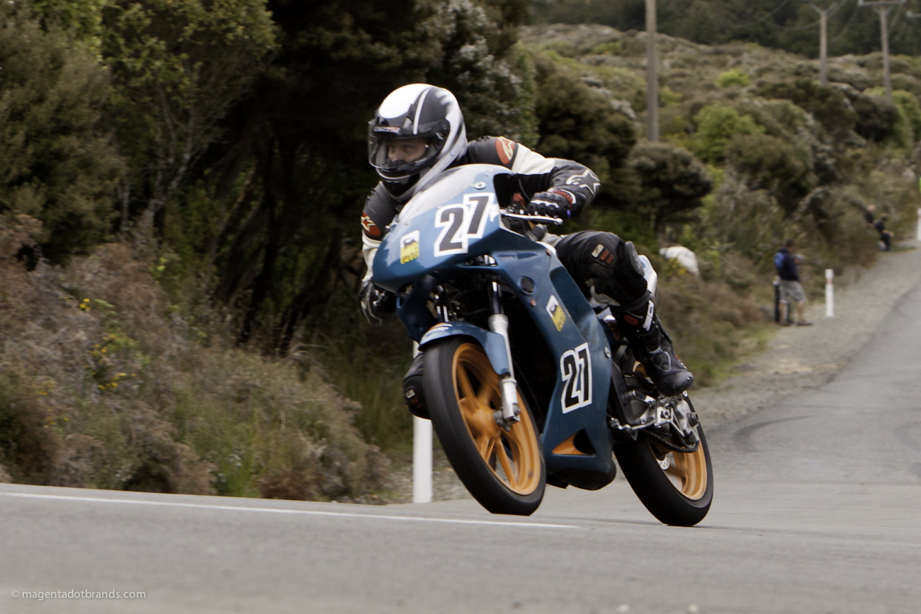 Bluff HIll Climb, Honda NSR 150, Motupohue, New Zealand, NZ Hill Climb Champs, Rider 27, Stephen Winteringham