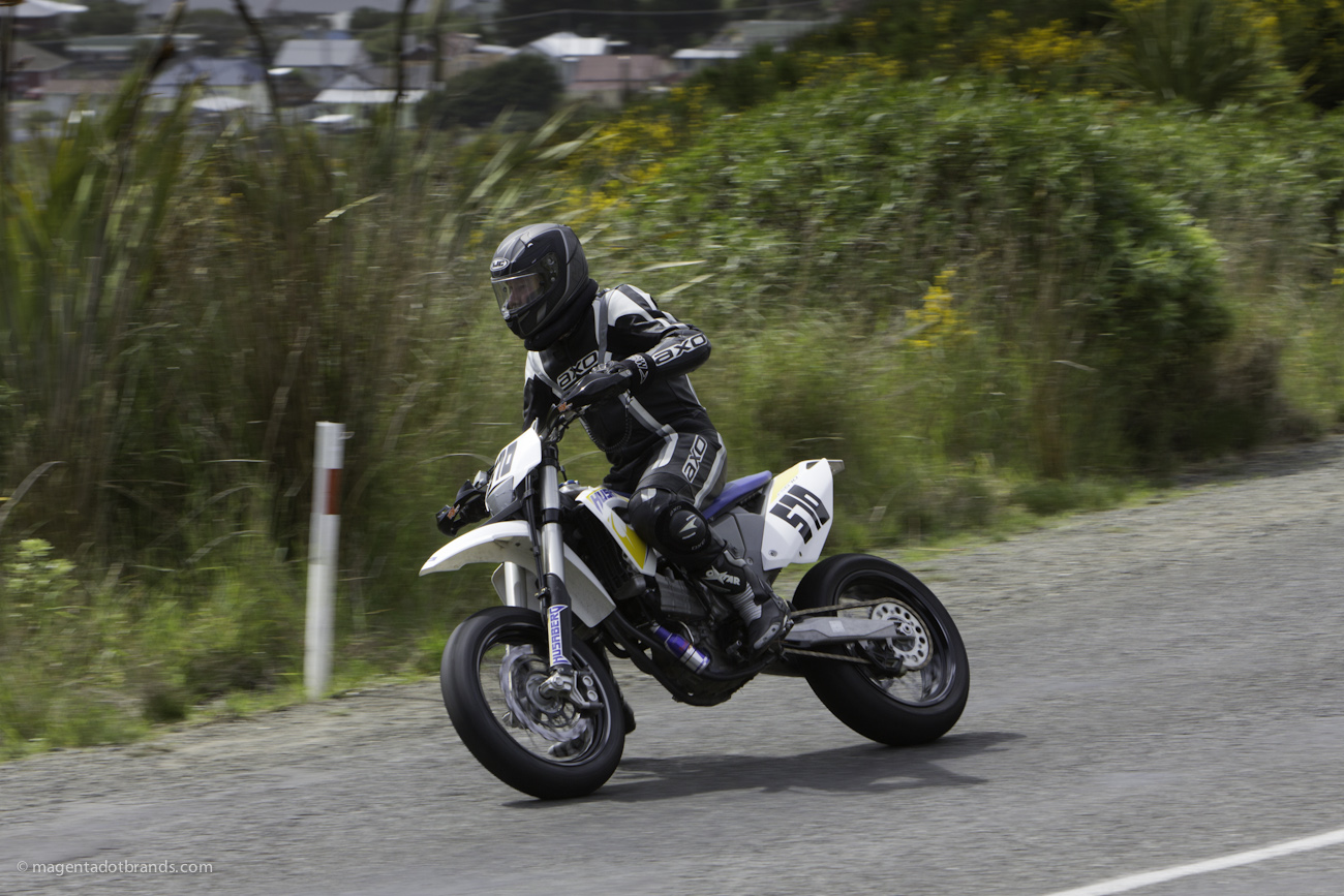 Bluff Hill, Bluff HIll Climb, Burt Munro Challenge, Husaburg FS 570, Michael Blomfield, Motupohue, New Zealand, NZ Hill Climb Champs, Rider 570, Up to 600cc, 10 year Anniversary event, Thursday 26 November 2016