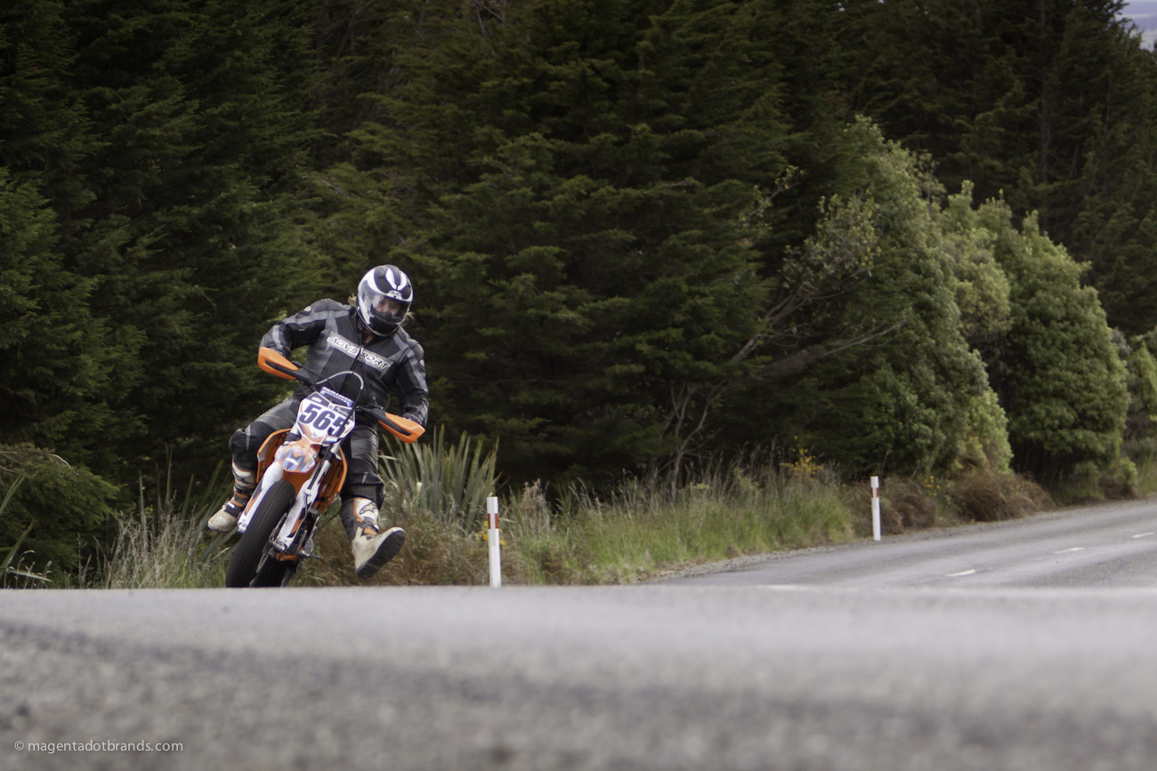 Bluff Hill, Bluff HIll Climb, Burt Munro Challenge, KTM EXC 500, Motupohue, New Zealand, NZ Hill Climb Champs, Rider 565, Royden West, Up to 600cc, 10 year Anniversary event, Thursday 26 November 2016