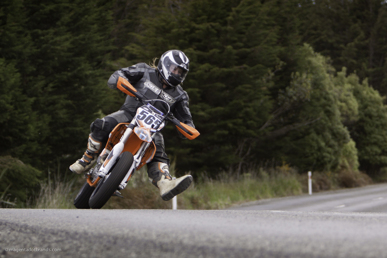 Bluff Hill, Bluff HIll Climb, Burt Munro Challenge, KTM EXC 500, Motupohue, New Zealand, NZ Hill Climb Champs, Rider 565, Royden West, Up to 600cc, 10 year Anniversary event, Thursday 26 November 2016