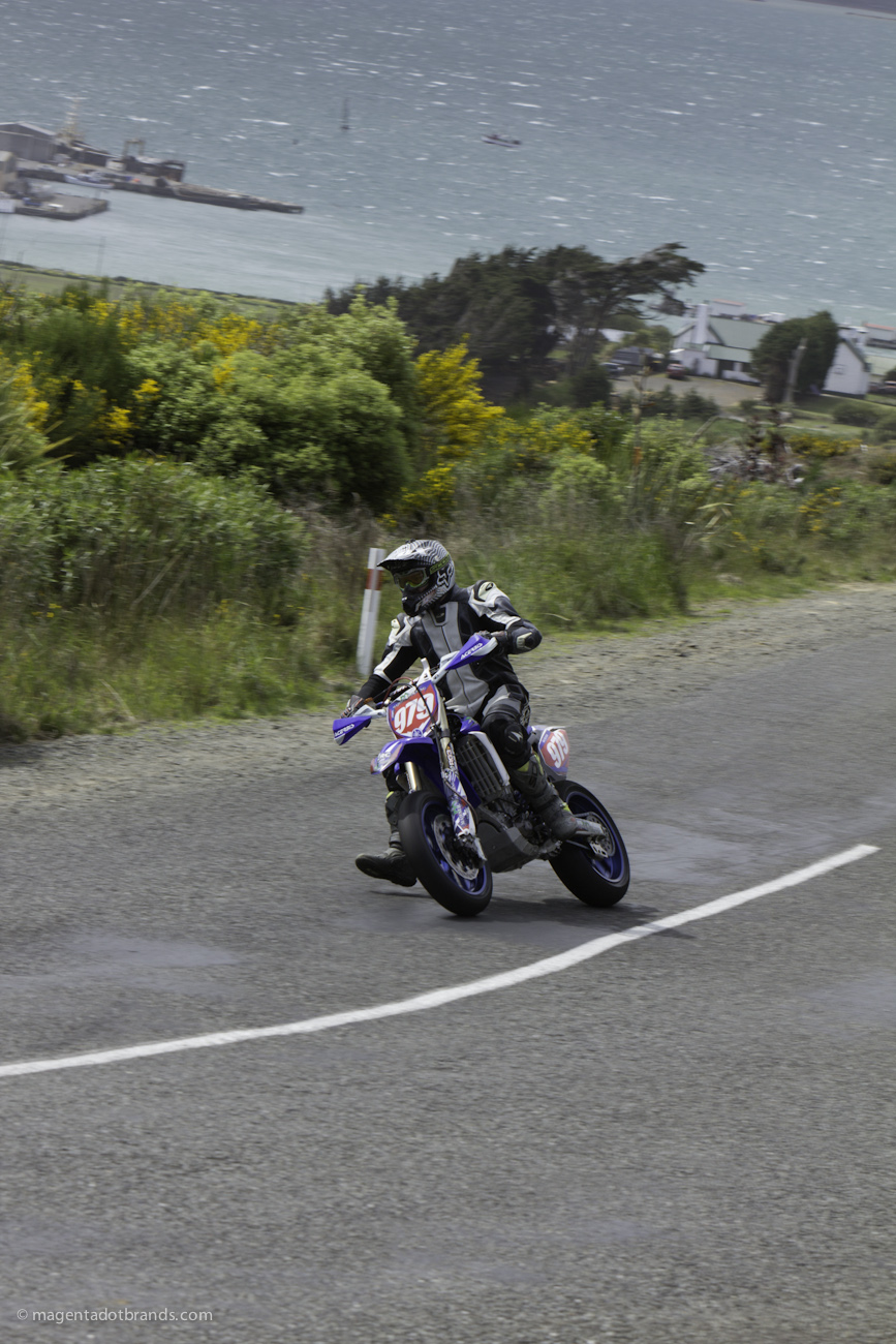 Bluff HIll Climb, Burt Munro Challenge, Lee Harrison, Motupohue, New Zealand, NZ Hill Climb Champs, Rider 979, Up to 600cc, Yamaha YZF 450, 10 year Anniversary event, Thursday 26 November 2016