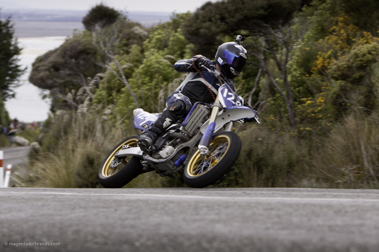 Bluff HIll Climb, Motupohue, New Zealand, Bluff Promotions NZ Hill Climb Champs, Rider 129, Robert Goodman, Up to 600cc, Burt Munro Challenge 2015,10 year Anniversary event, Thursday 26 November 2016, Yamaha YZF 450