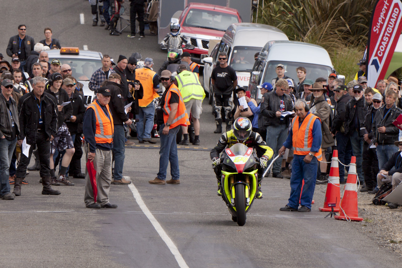 Aprilia RSV4 1000, Bluff HIll Climb, Burt Munro Challenge, Corner 1, Flagstaff Road, Motupohue, Johnny Lewis, New Zealand, NZ Hill Climb Champs, Open Class, Rider 54