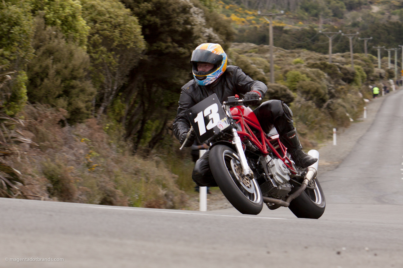Bluff HIll Climb, Burt Munro Challenge, Classic Pre ‘89, Ducati SS 750, Garry Jamieson, New Zealand, NZ Hill Climb Champs, Rider 13