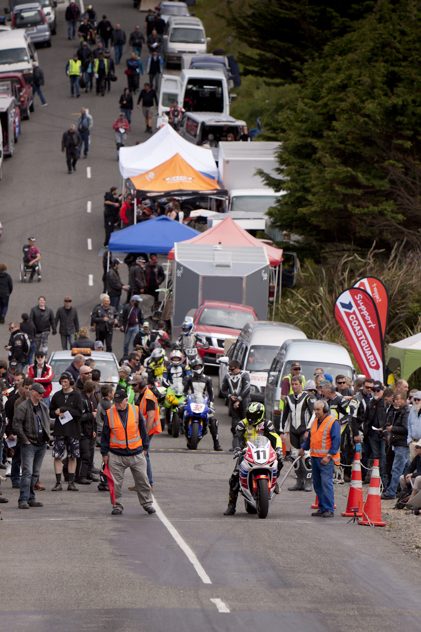 Bluff HIll Climb, Burt Munro Challenge, Flagstaff Road, Honda CBR 1000, Motupohue, New Zealand, NZ Hill Climb Champs, Open Class, Rider 11, Tony Rees