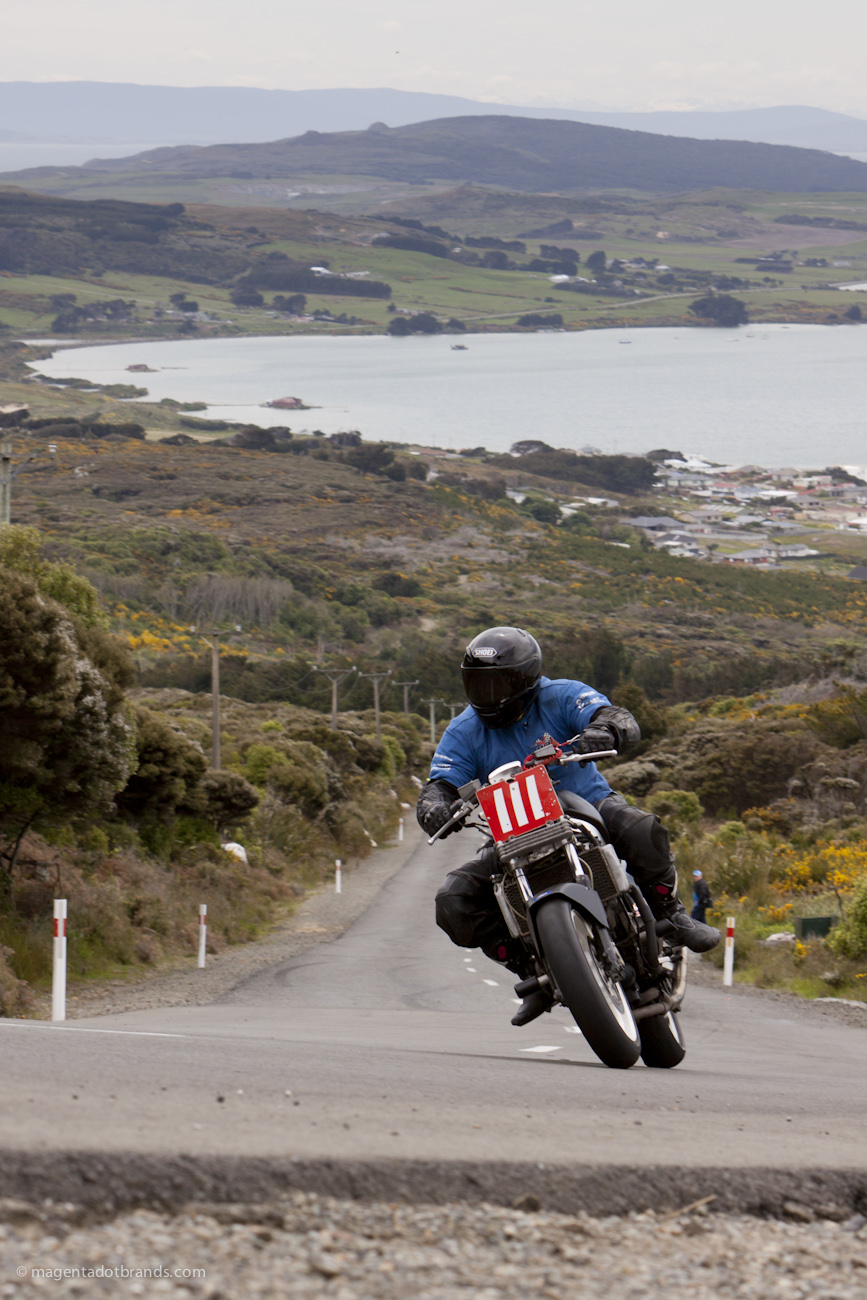 Bluff HIll Climb, Honda VFR 700, New Zealand, NZ Hill Climb Champs, Ricky Stewart, Rider 111