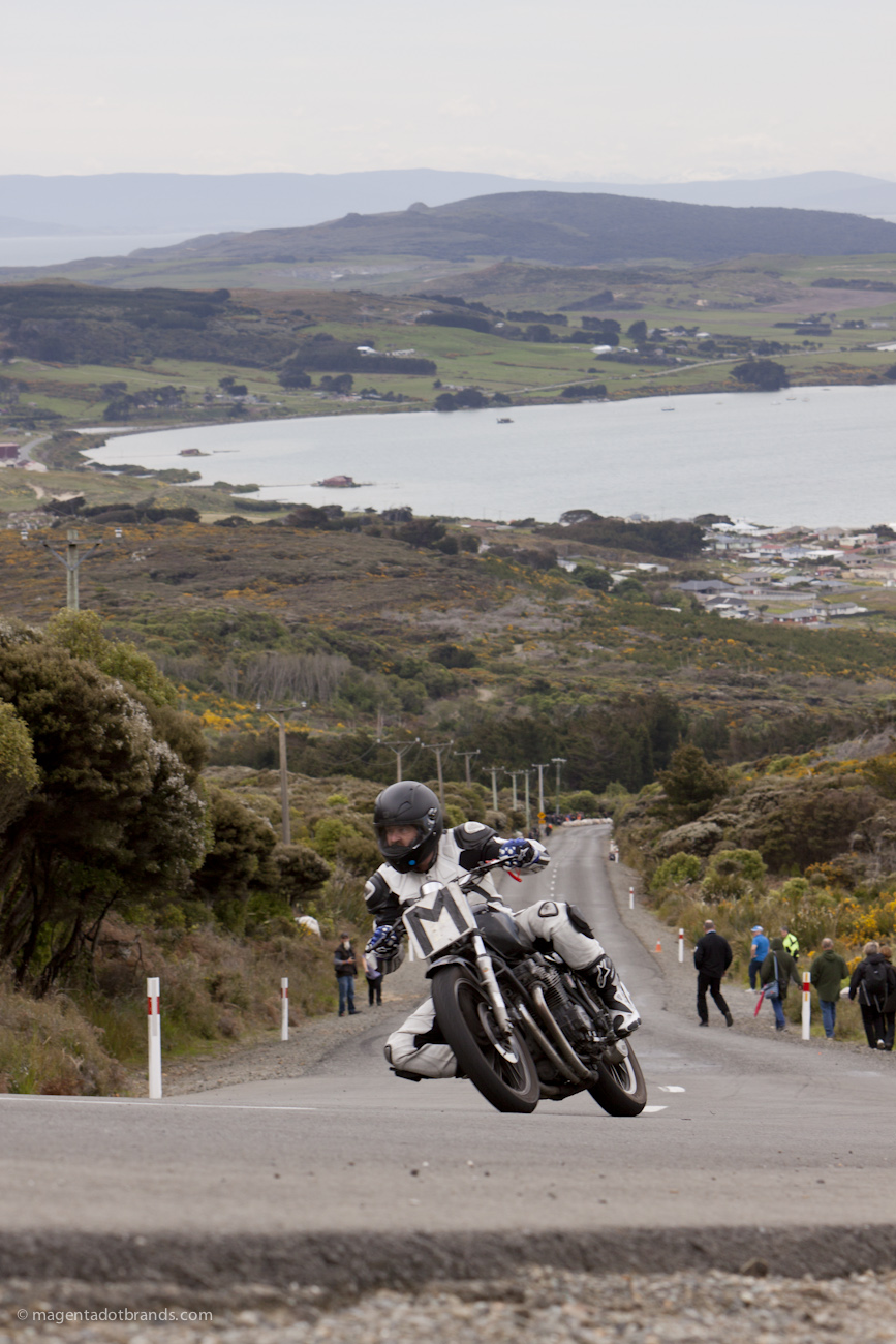 Bluff HIll Climb, Mark Robertson. Kawasaki GPX 250, Motupohue, New Zealand, NZ Hill Climb Champs, Rider M