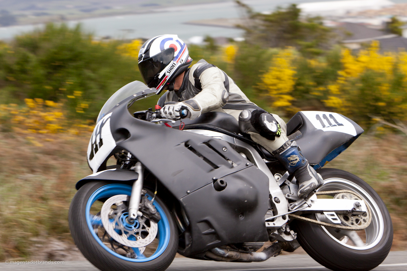 Bluff HIll Climb, Burt Munro Challenge, Classic Pre ‘89, Duncan Coutts, New Zealand, NZ Hill Climb Champs, Rider 111, Suzuki GSXR 1100