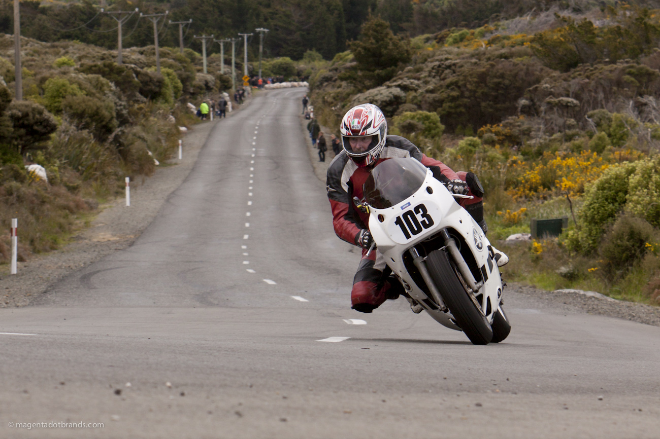 Bluff HIll Climb, Burt Munro Challenge, Classic Pre ‘89, Jon Rawcliffe, New Zealand, NZ Hill Climb Champs, Rider 103, Yamaha FZR 1002