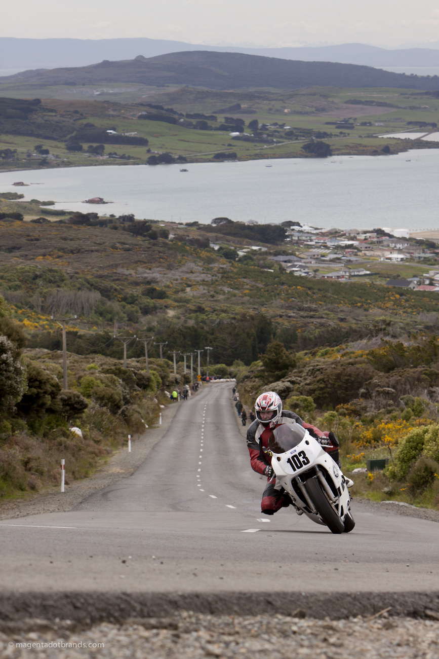 Bluff HIll Climb, Burt Munro Challenge, Classic Pre ‘89, Jon Rawcliffe, New Zealand, NZ Hill Climb Champs, Rider 103, Yamaha FZR 1002