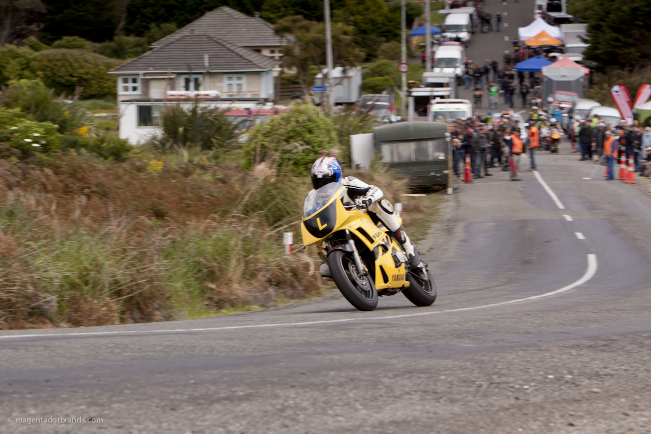 Bluff Hill, Bluff HIll Climb, Burt Munro Challenge,Doug Wood, New Zealand, NZ Hill Climb Champs, Rider L, Yamaha FZR 400