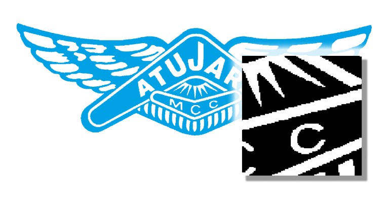 The unusable original version of the logo is the wrong resolution for high quality printing