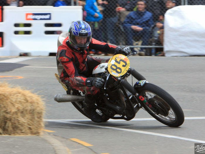 BSA Goldstar 500, Classic Motorcycle Racing, Classic Pre ‘63, Graham Peters, Invercargill, Invercargill Street Races, Rider 85, Street Races