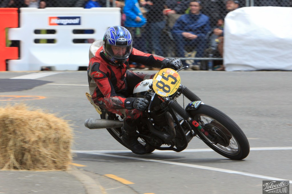 BSA Goldstar 500, Classic Motorcycle Racing, Classic Pre ‘63, Graham Peters, Invercargill, Invercargill Street Races, Rider 85, Street Races