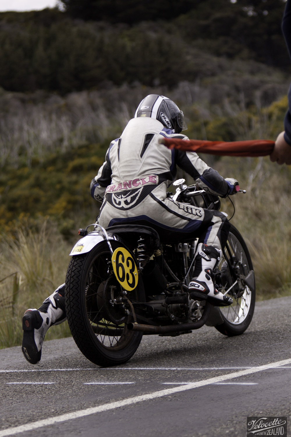 Bluff HIll Climb, Burt Munro Challenge, Flagstaff Road, Francie Winteringham, Motupohue, New Zealand, NZ Hill Climb Champs, Rider 63, Rudge TT Rep 500