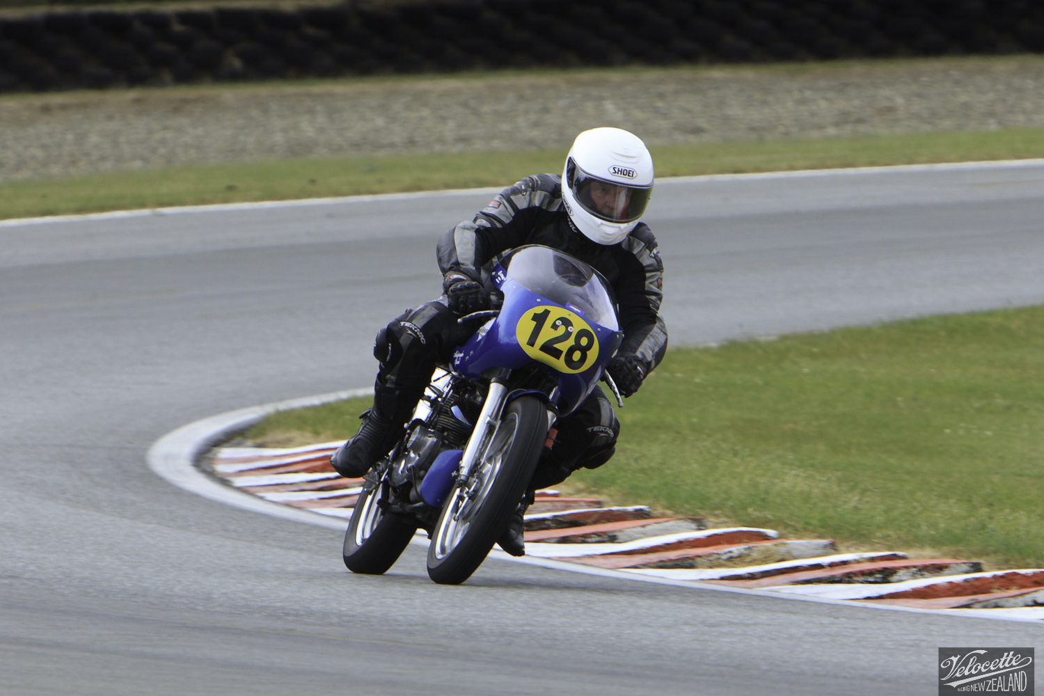 Burt Munro Challenge, Classic Motorcycle Racing, Classic Pre ’63, New Zealand, Rider 128, Stuart McElrea, Teretonga Circuit races, Triumph 5TA 500